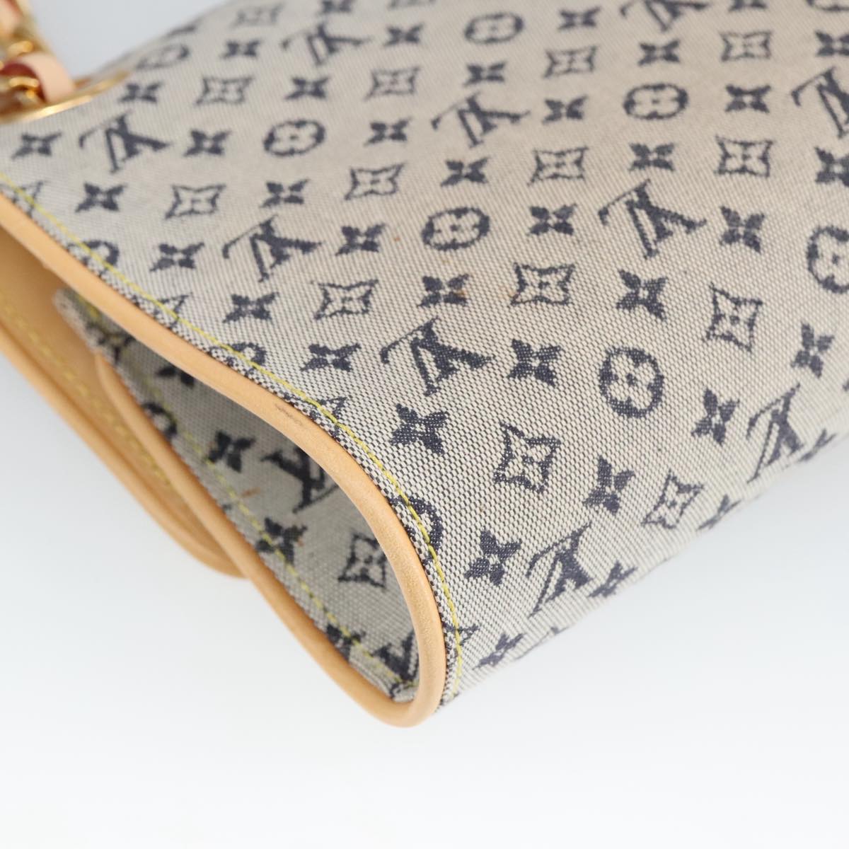 LOUIS VUITTON Monogram Mini Camille Chain Shoulder Bag Blue M92002 Auth 98527SAV