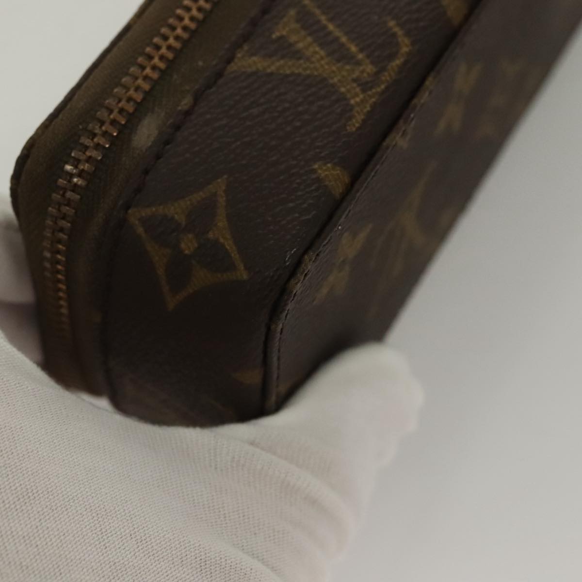 LOUIS VUITTON Monogram Poche Monte Carlo Jewelry Box M47352 LV Auth 98562