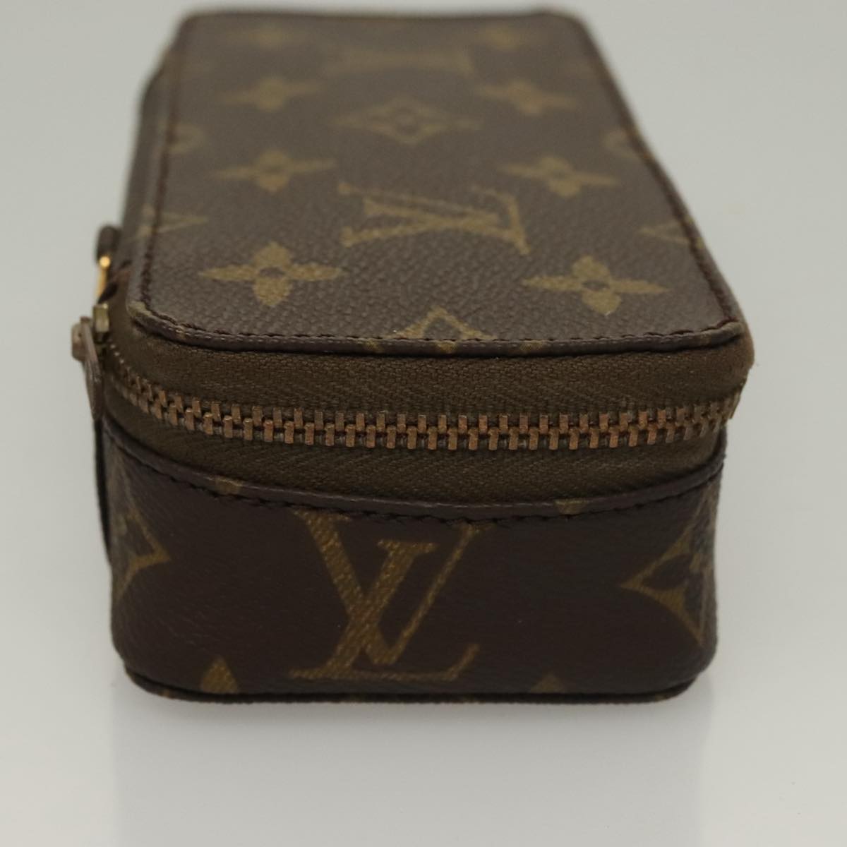 LOUIS VUITTON Monogram Poche Monte Carlo Jewelry Box M47352 LV Auth 98562