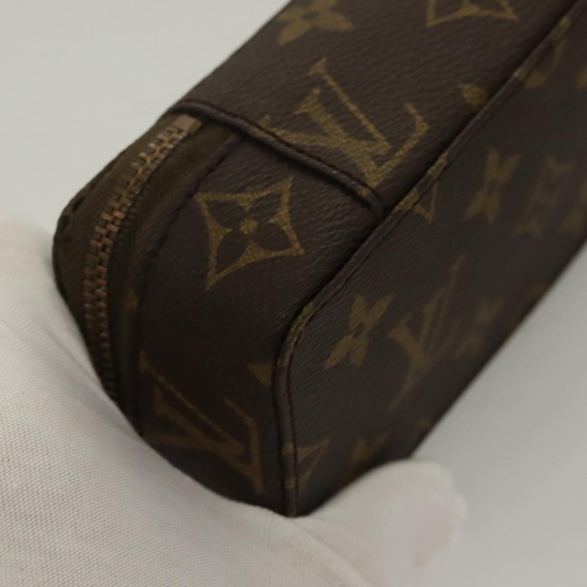 LOUIS VUITTON Monogram Poche Monte Carlo Jewelry Box M47352 LV Auth 98562
