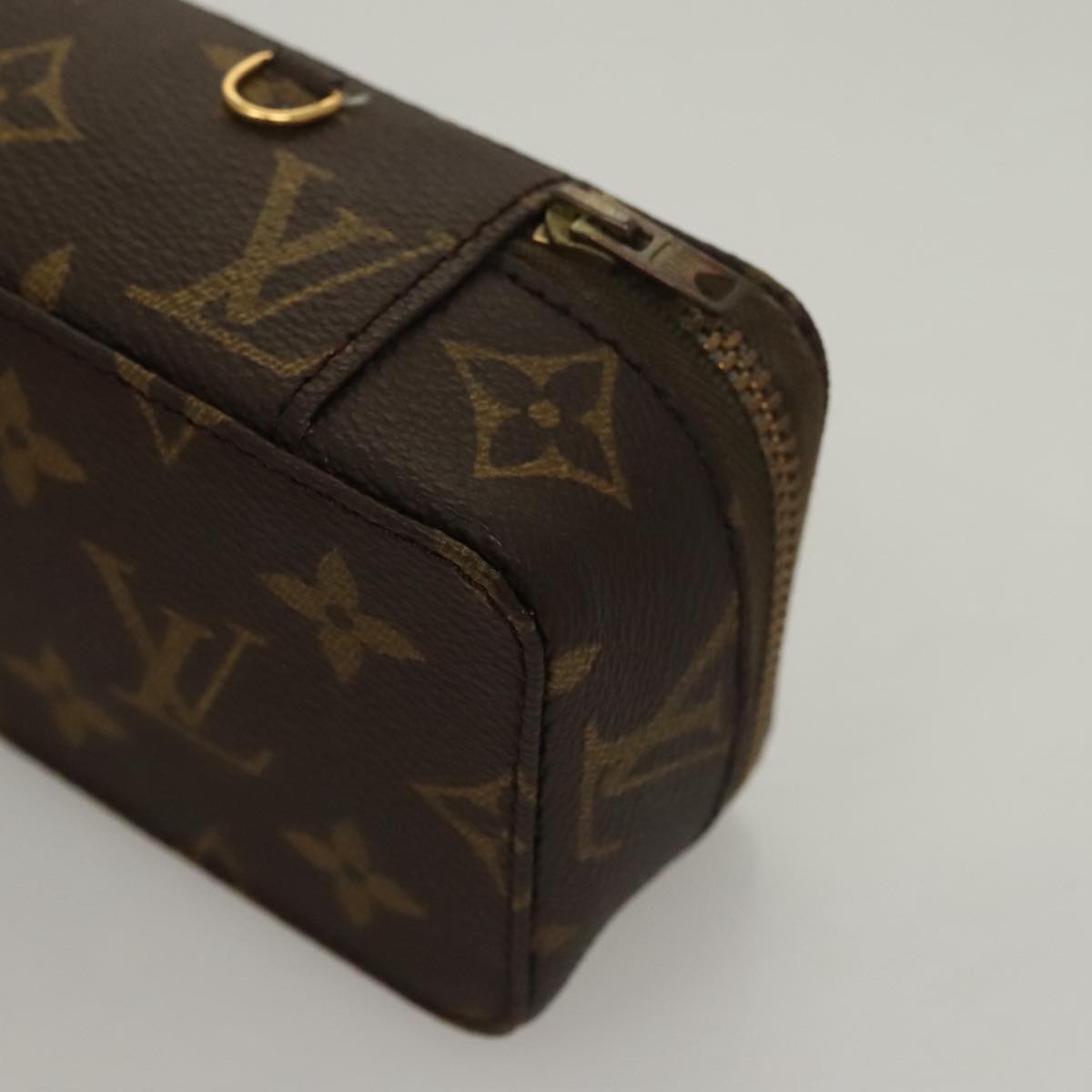 LOUIS VUITTON Monogram Poche Monte Carlo Jewelry Box M47352 LV Auth 98562