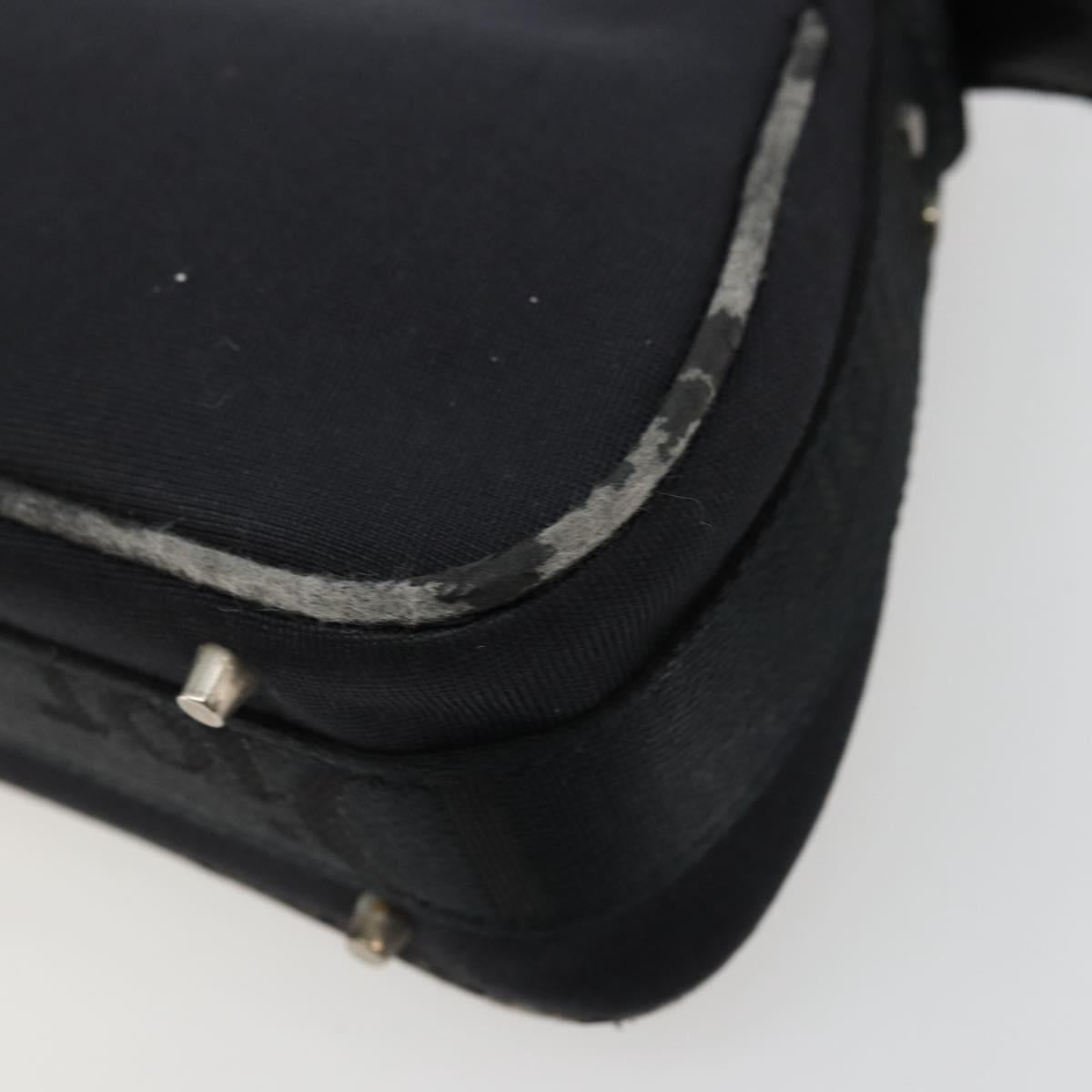 Christian Dior Hand Bag Canvas Black Auth 98592