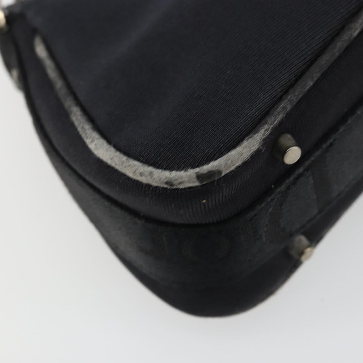Christian Dior Hand Bag Canvas Black Auth 98592