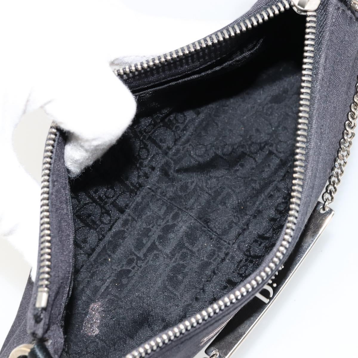 Christian Dior Hand Bag Canvas Black Auth 98592