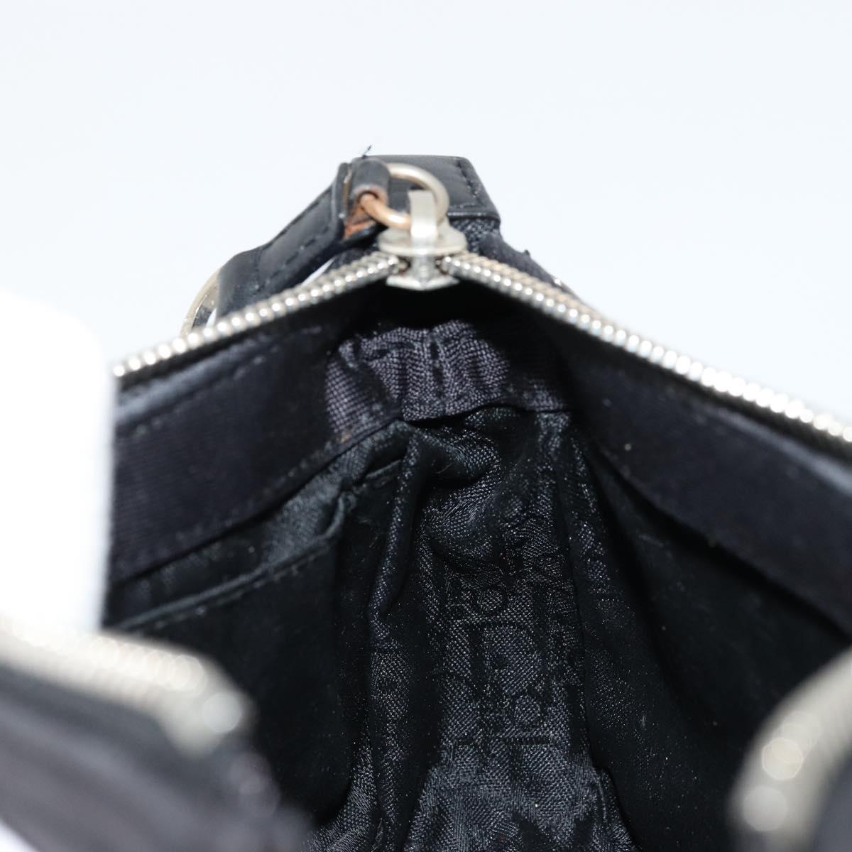 Christian Dior Hand Bag Canvas Black Auth 98592