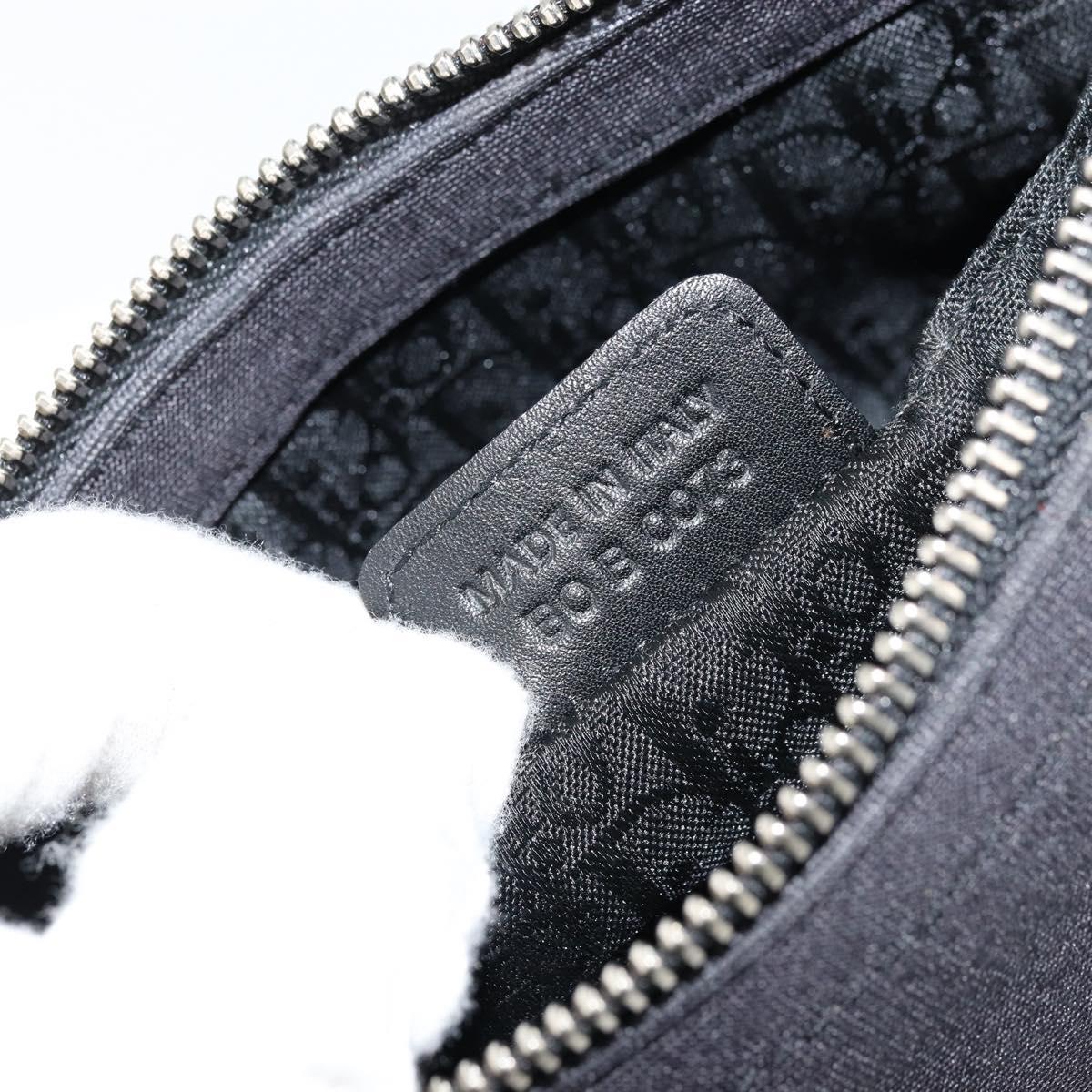 Christian Dior Hand Bag Canvas Black Auth 98592