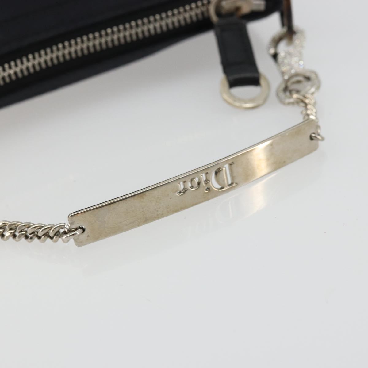 Christian Dior Hand Bag Canvas Black Auth 98592