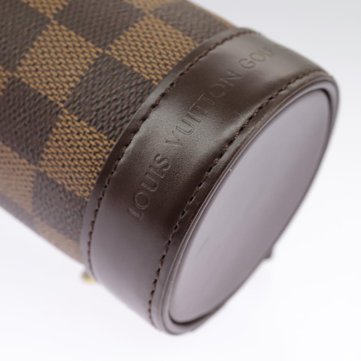 LOUIS VUITTON Damier Ebene GOLF CUP 2002 HAWAII Golf Ball Case M99119 Auth 98910V