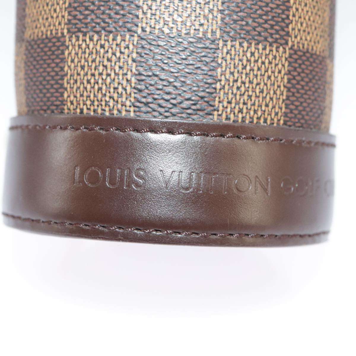 LOUIS VUITTON Damier Ebene GOLF CUP 2002 HAWAII Golf Ball Case M99119 Auth 98910V