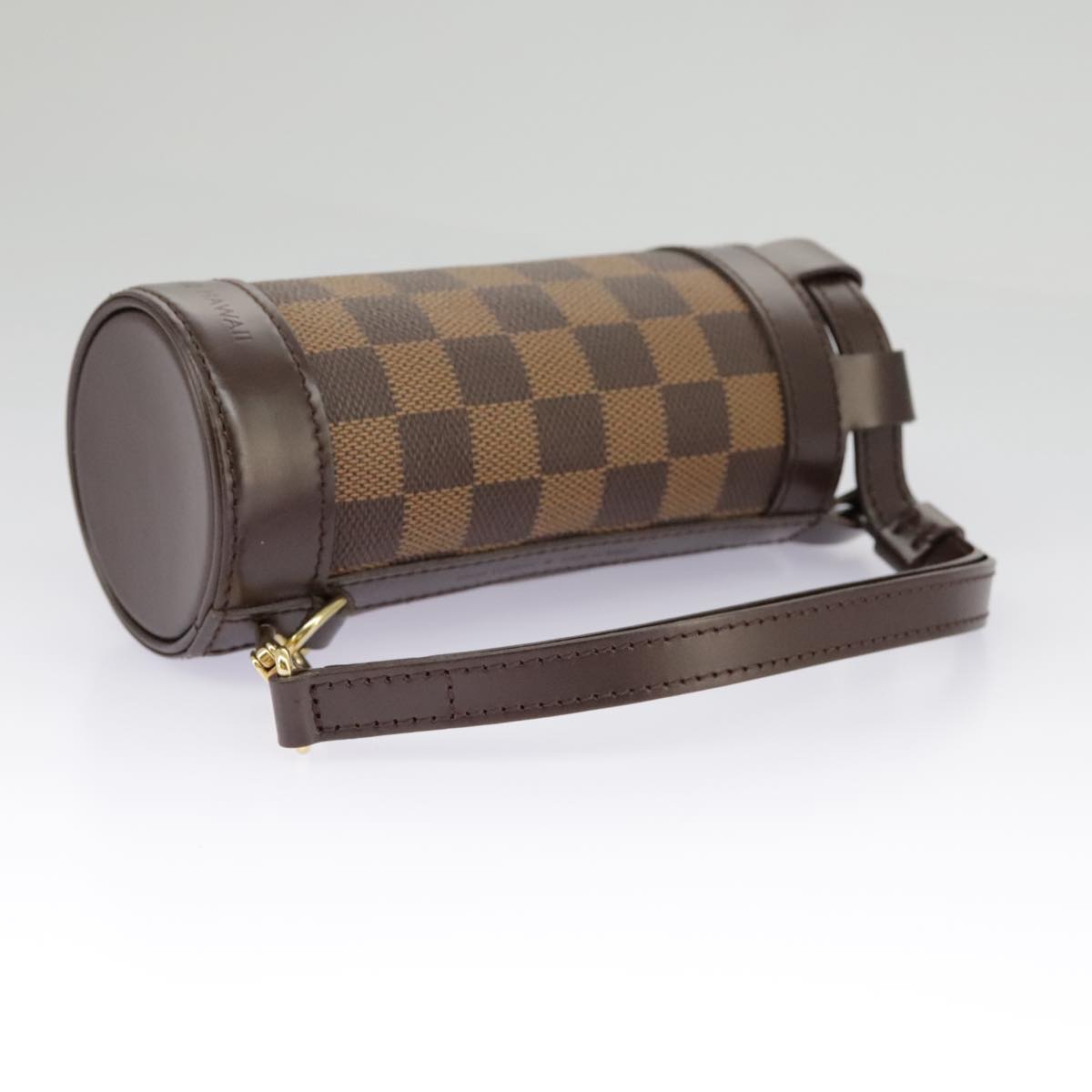 LOUIS VUITTON Damier Ebene GOLF CUP 2002 HAWAII Golf Ball Case M99119 Auth 98910V