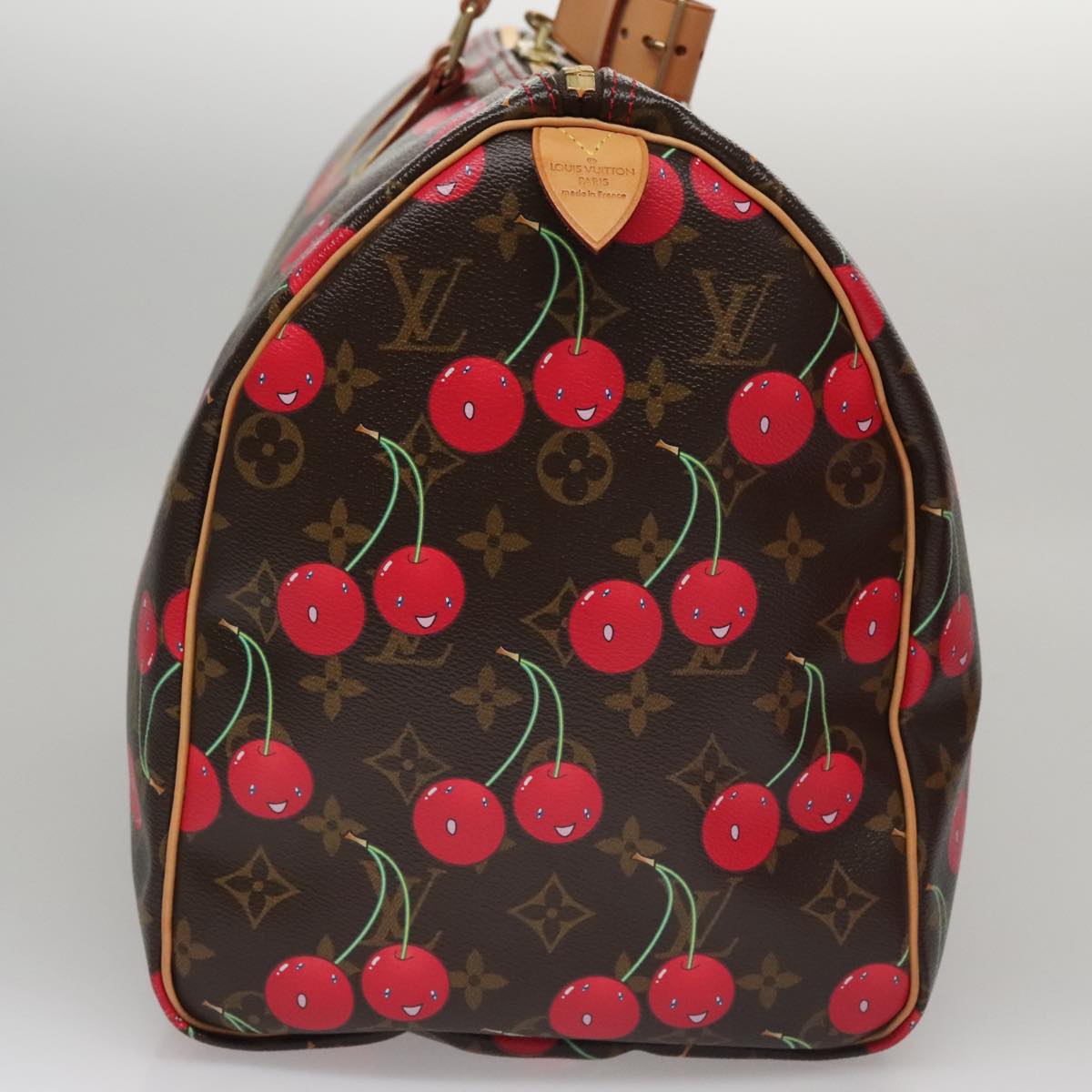 LOUIS VUITTON Monogram Cherry Keepall 45 Boston Bag M95011 LV Auth 98949SM
