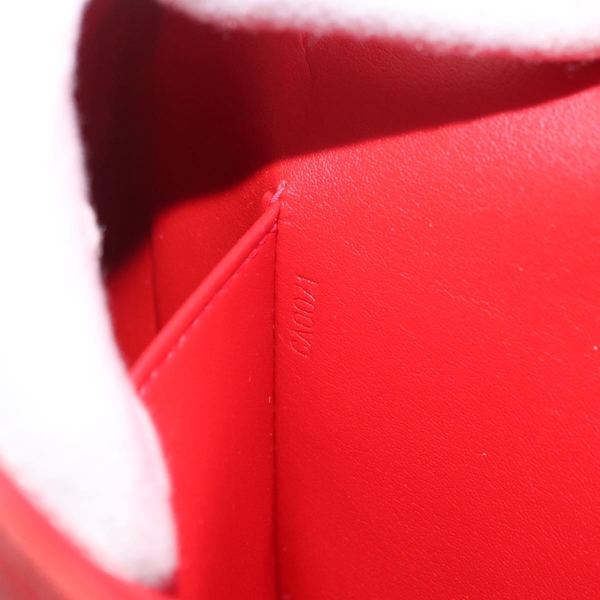 LOUIS VUITTON Monogram Vernis Thompson Street Shoulder Bag Red M91094 Auth 98973