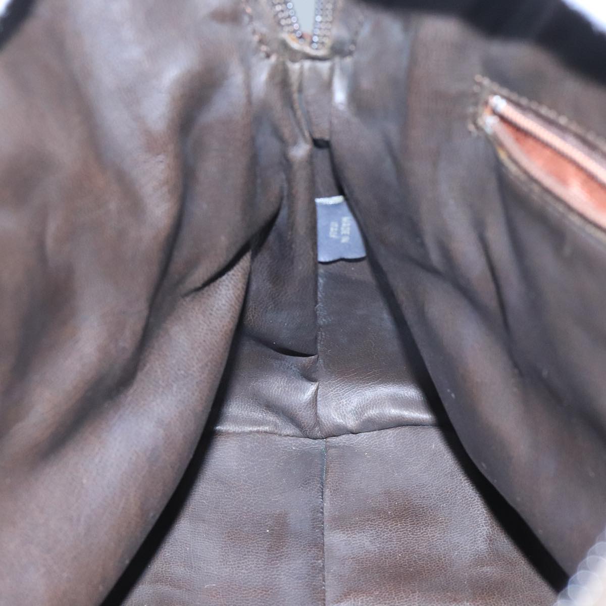 BALLY Hand Bag Leather Brown Auth 99175