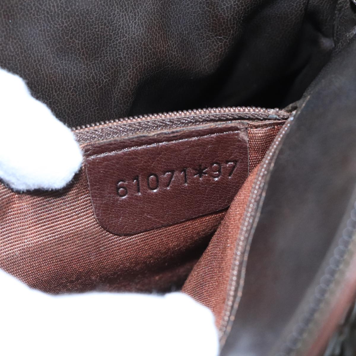 BALLY Hand Bag Leather Brown Auth 99175