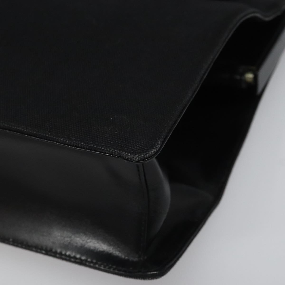 PRADA Shoulder Bag Canvas Black Auth 99211