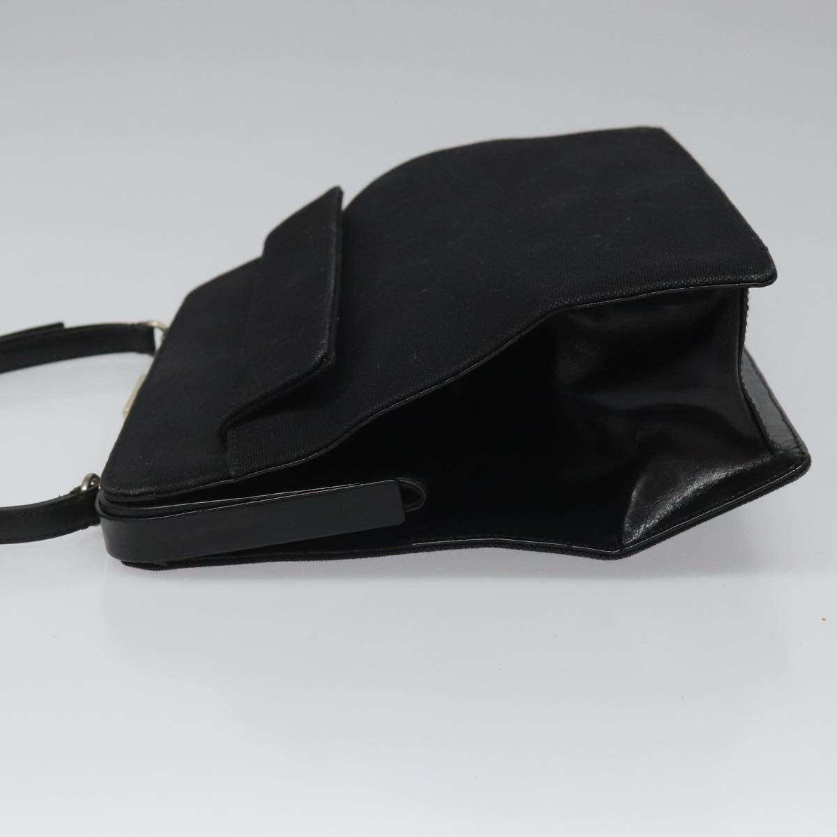 PRADA Shoulder Bag Canvas Black Auth 99211