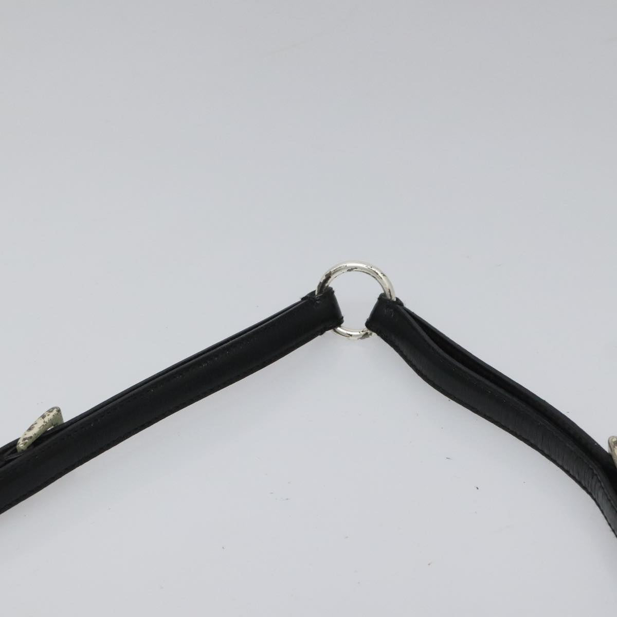 PRADA Shoulder Bag Canvas Black Auth 99211