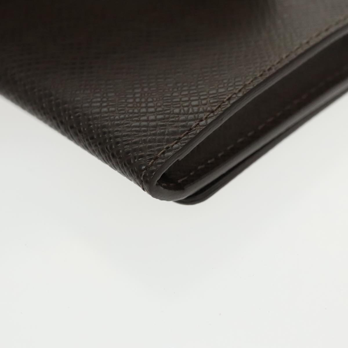 LOUIS VUITTON Taiga Envelope Carte De Visite Case Grizzly M30928 LV Auth 99226V