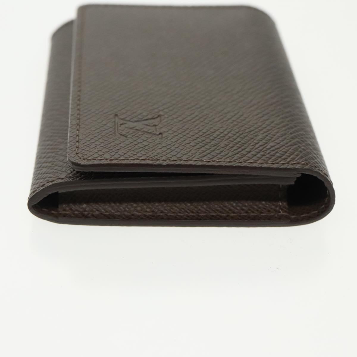 LOUIS VUITTON Taiga Envelope Carte De Visite Case Grizzly M30928 LV Auth 99226V
