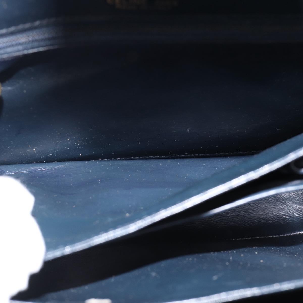CELINE C Sulky Shoulder Bag Canvas Navy Auth 99408