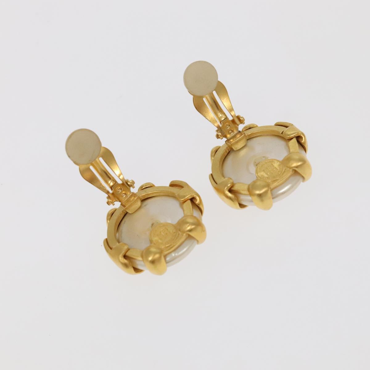 GIVENCHY Accessories Metal 5Set Gold Beige Black Auth 99434