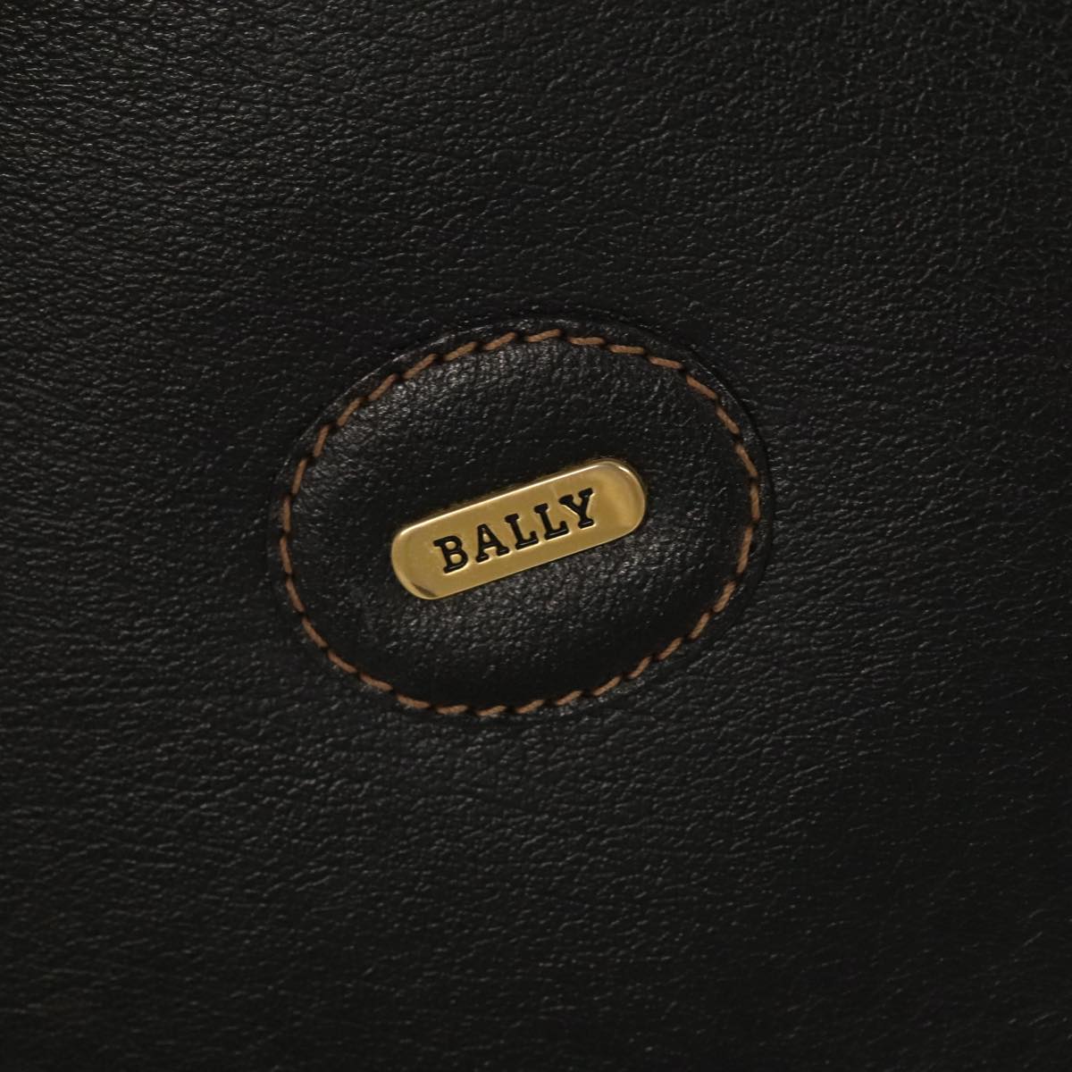 BALLY Attache Case Trunk Leather Black Auth 99500