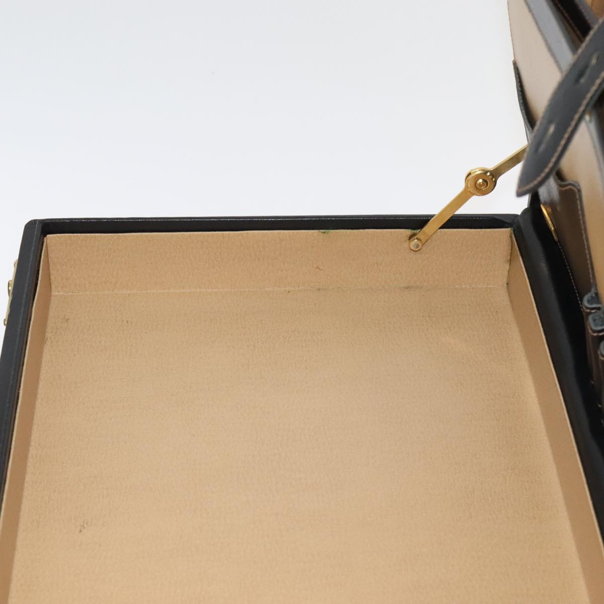 BALLY Attache Case Trunk Leather Black Auth 99500