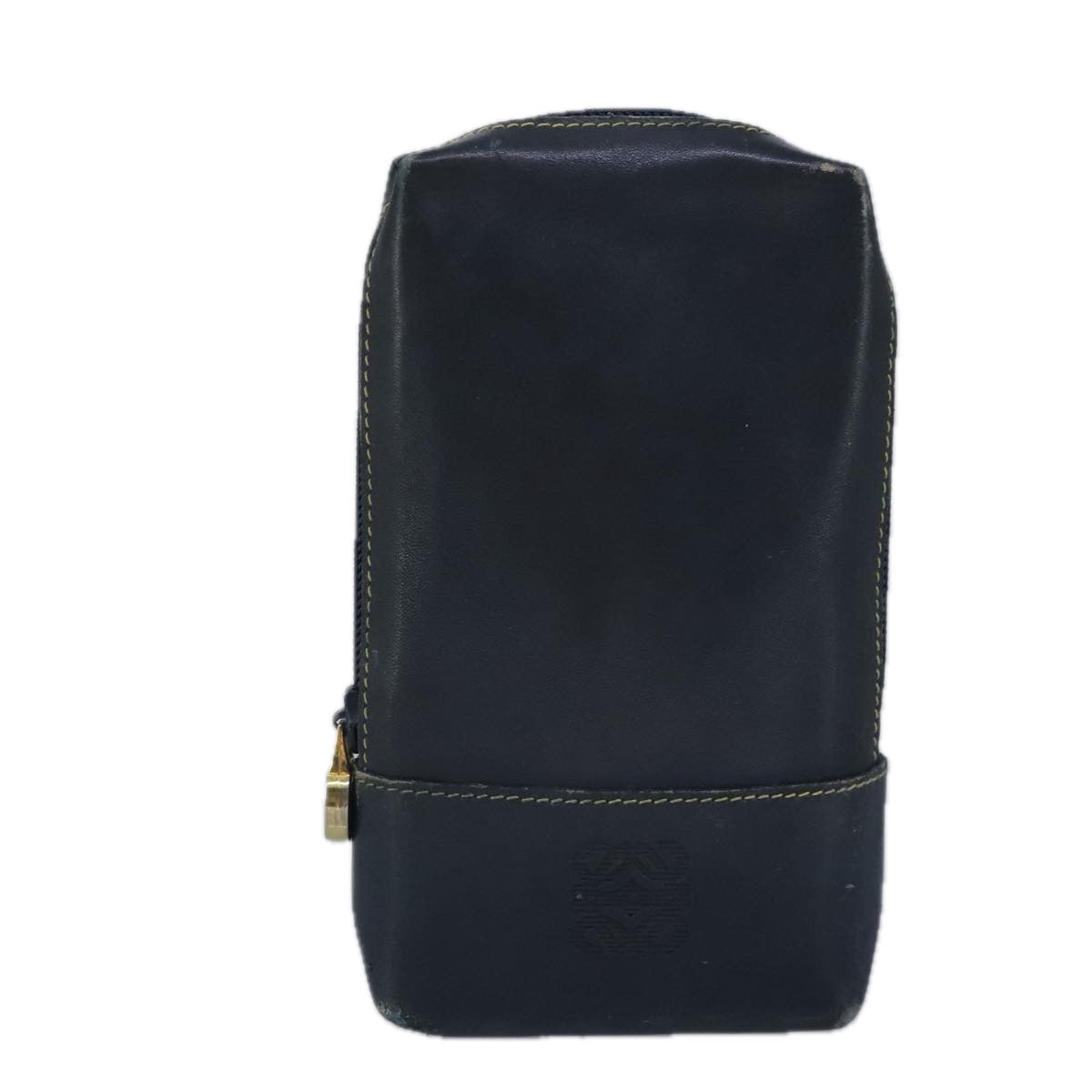 LOEWE Pouch Leather Navy Auth 99519