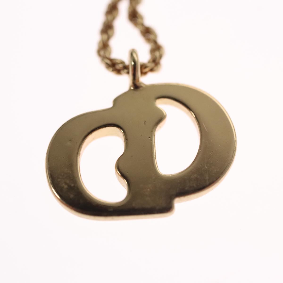 Christian Dior Necklace metal Gold Tone Auth 99550