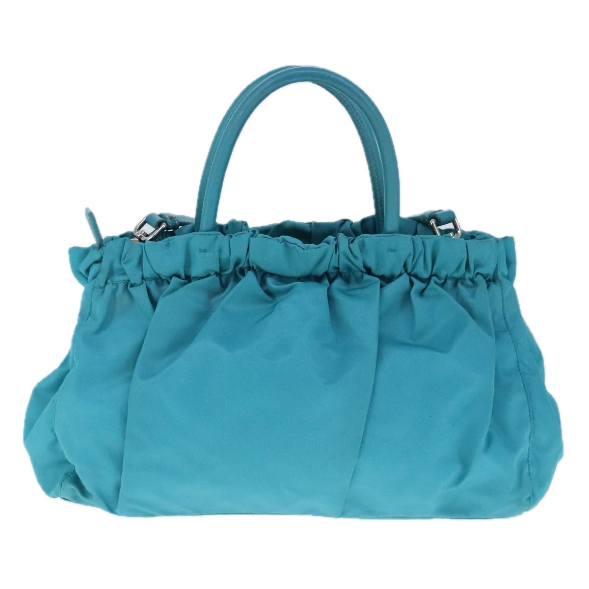 PRADA Hand Bag Nylon 2way Blue Auth 99765