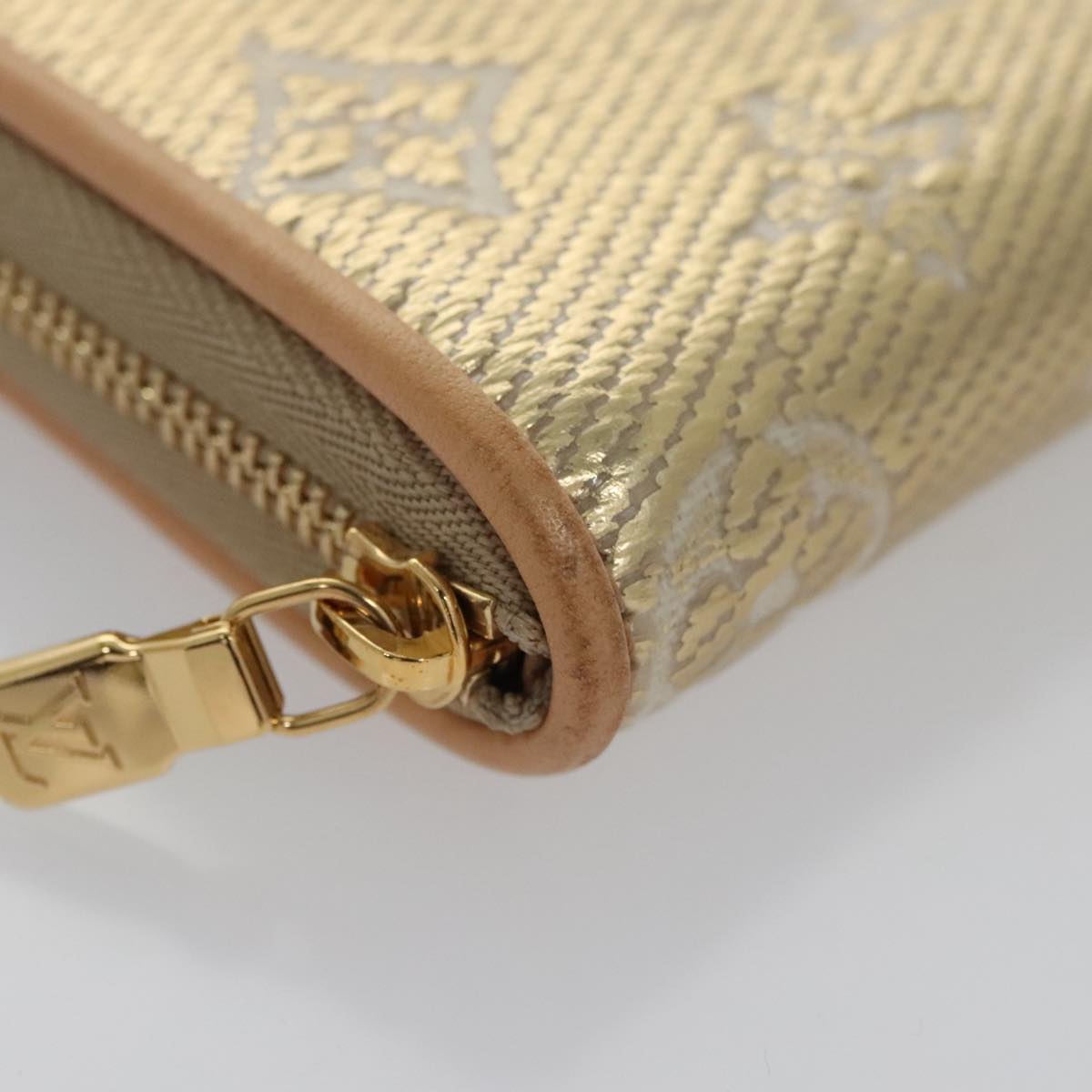 LOUIS VUITTON Monogram Laminated Jacquard Zippy Coin Purse M82483 Auth 99940A