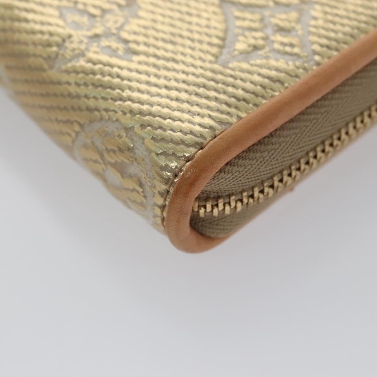 LOUIS VUITTON Monogram Laminated Jacquard Zippy Coin Purse M82483 Auth 99940A
