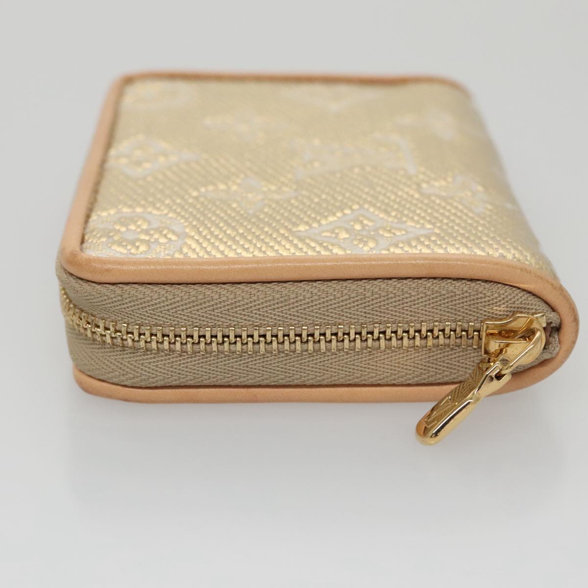 LOUIS VUITTON Monogram Laminated Jacquard Zippy Coin Purse M82483 Auth 99940A