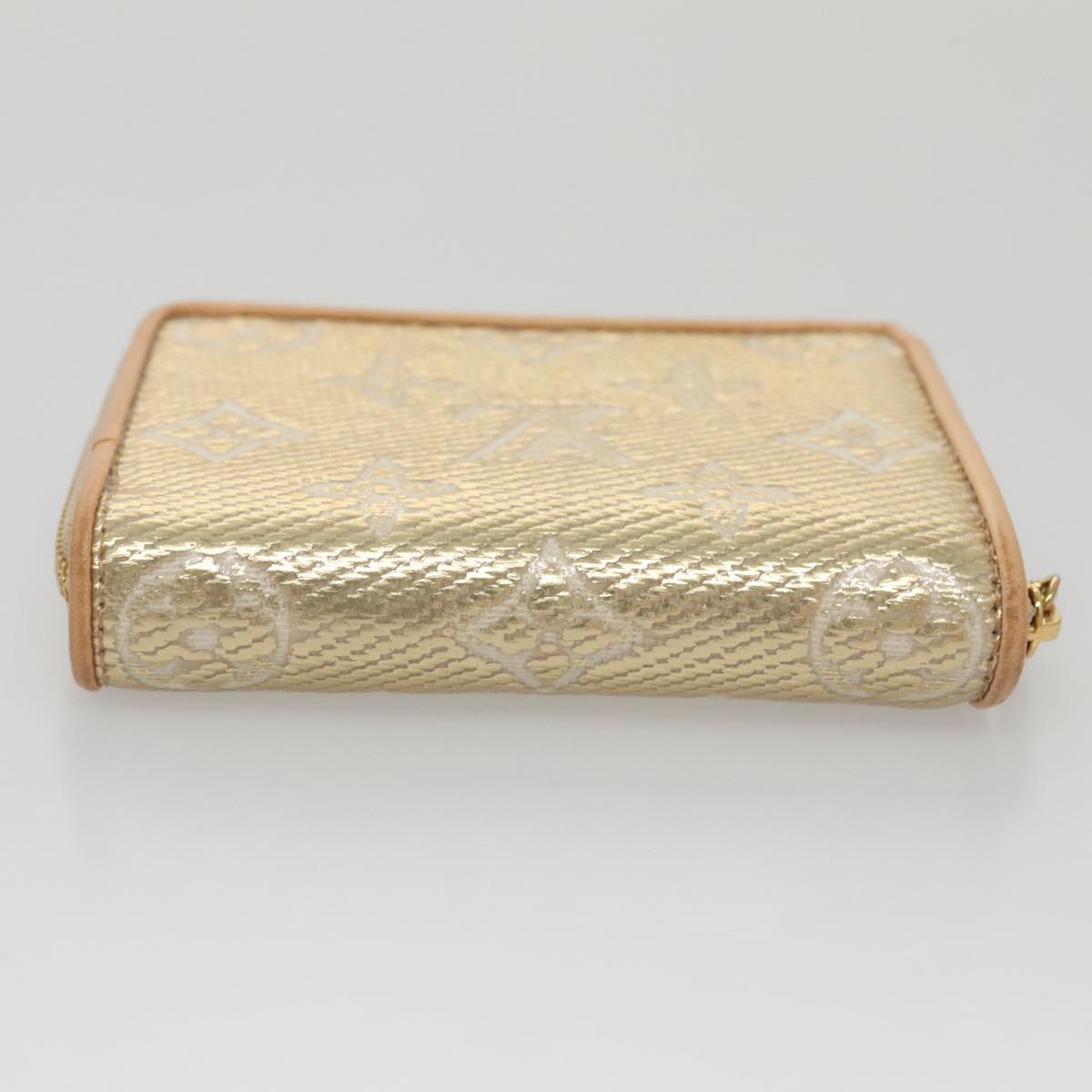LOUIS VUITTON Monogram Laminated Jacquard Zippy Coin Purse M82483 Auth 99940A