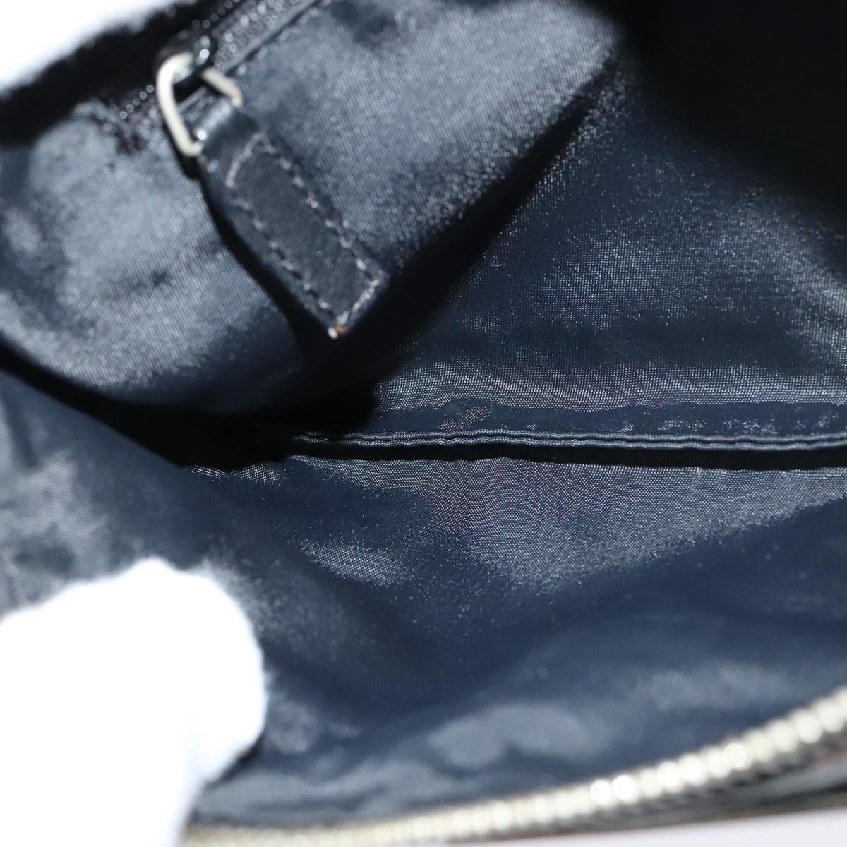 Christian Dior Trotter Canvas Shoulder Bag Black Auth 99984