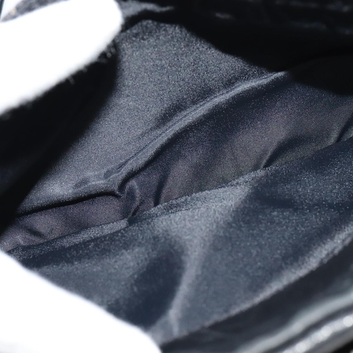 Christian Dior Trotter Canvas Shoulder Bag Black Auth 99984