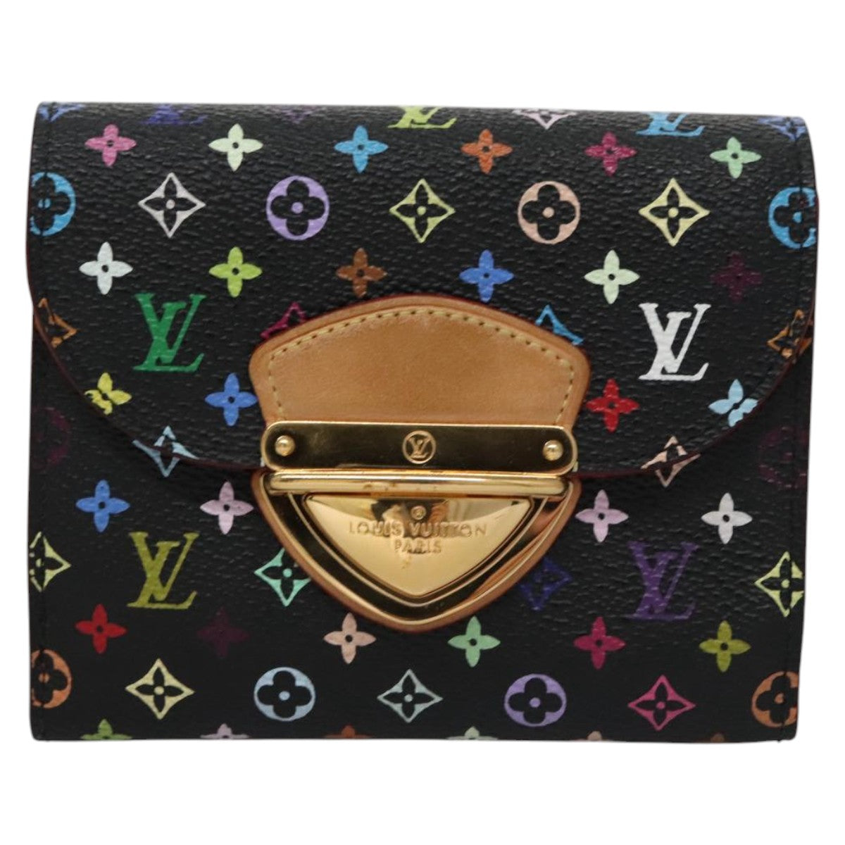 LOUIS VUITTON Monogram Multicolor Portefeuille Joy Wallet M60282 LV Auth 99985V