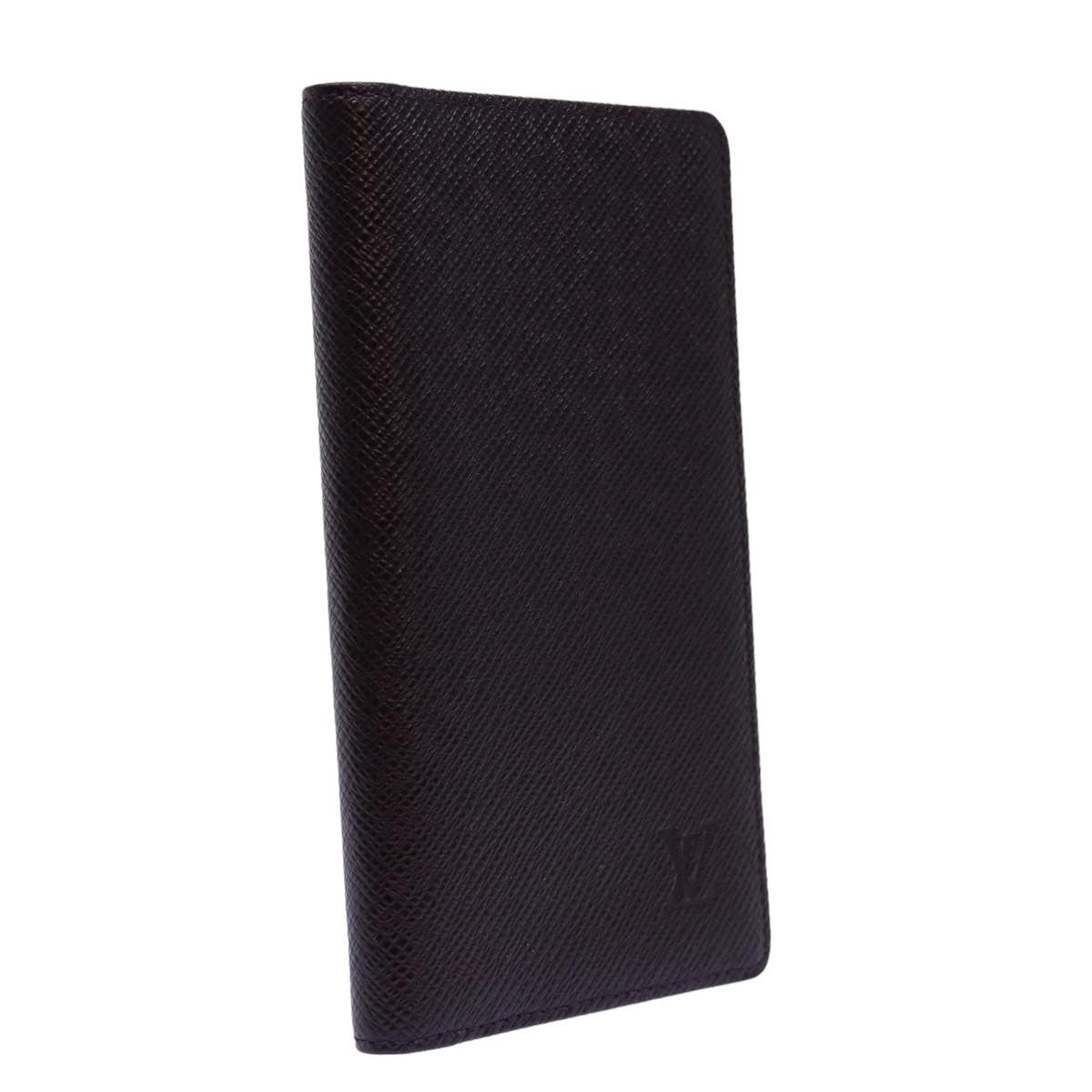 LOUIS VUITTON Taiga Agenda Posh Day Planner Cover Acajou R20415 LV Auth A014