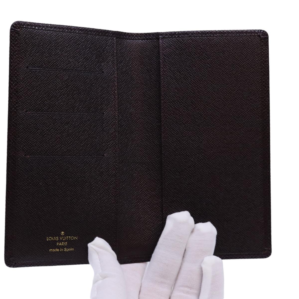 LOUIS VUITTON Taiga Agenda Posh Day Planner Cover Acajou R20415 LV Auth A014