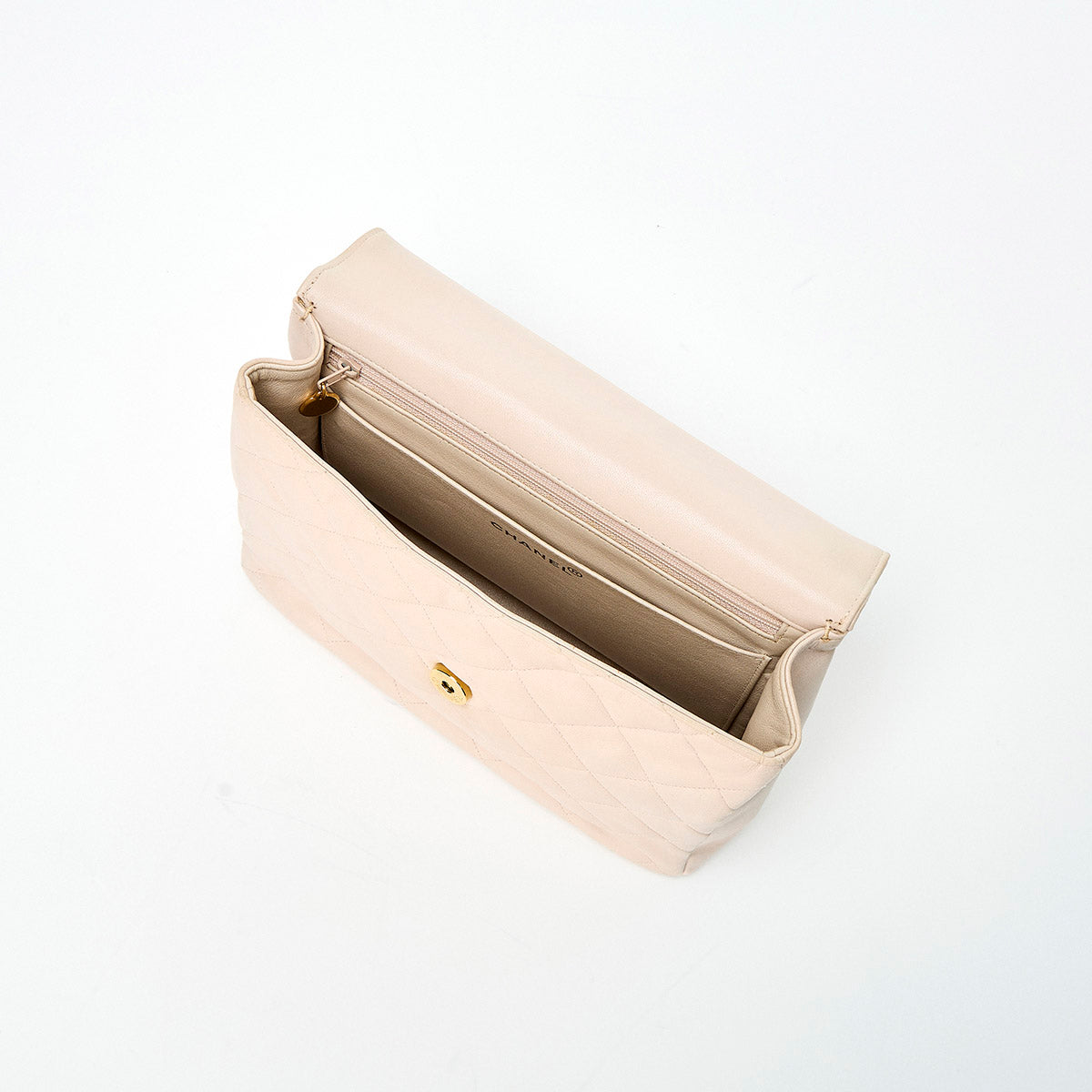 CHANEL Matelasse 1980?1990 Handbag Pink Lamb Skin Auth