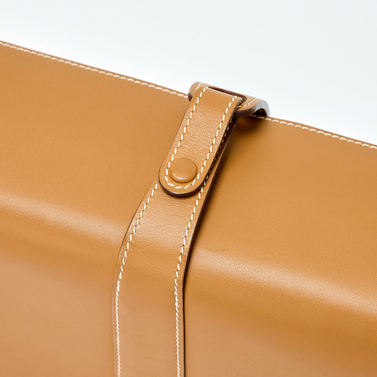 HERMES 2005 笆。I Shoulder Bag Brown Silver Vauchamonix Auth
