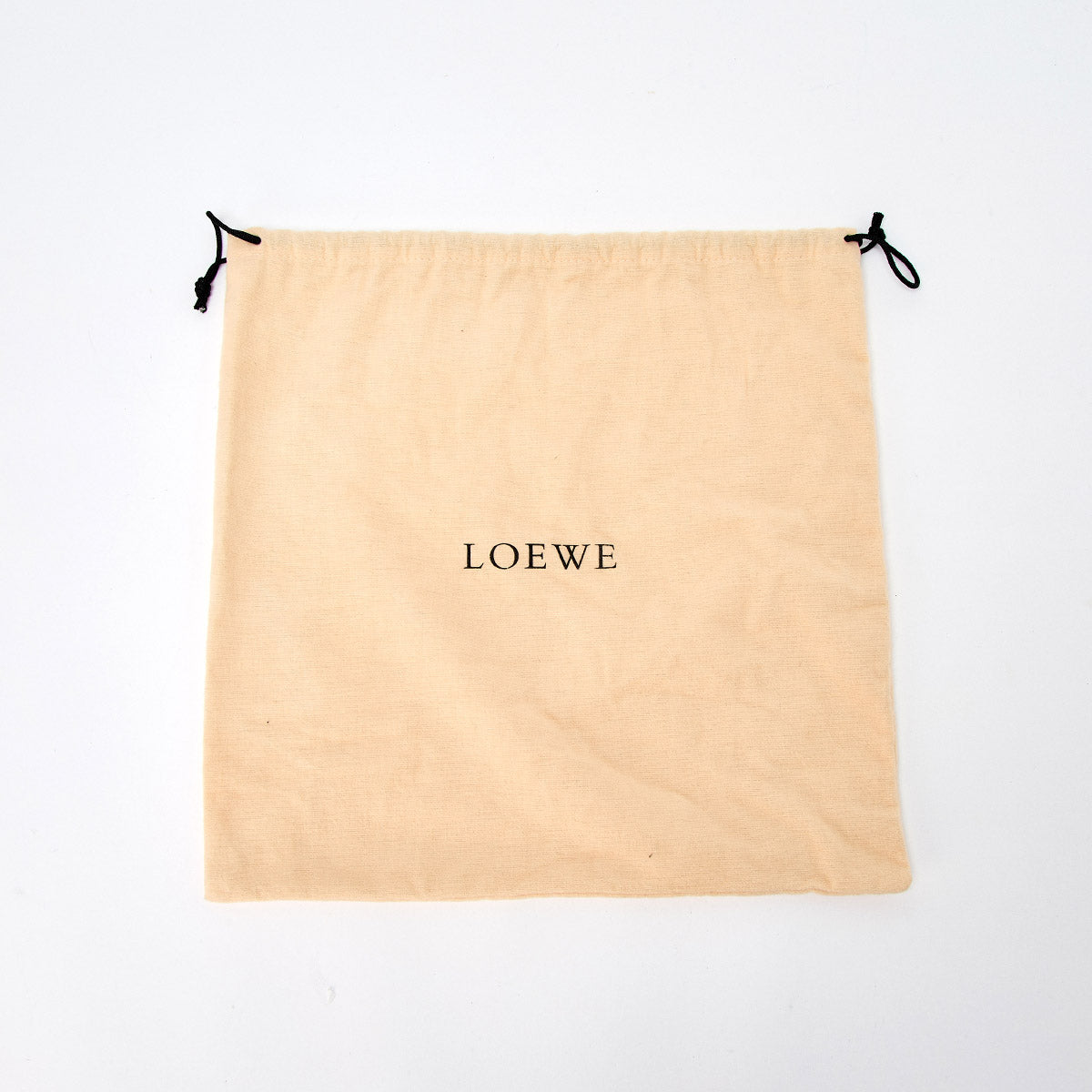 LOEWE Shoulder Bag Black Silver Leather Auth