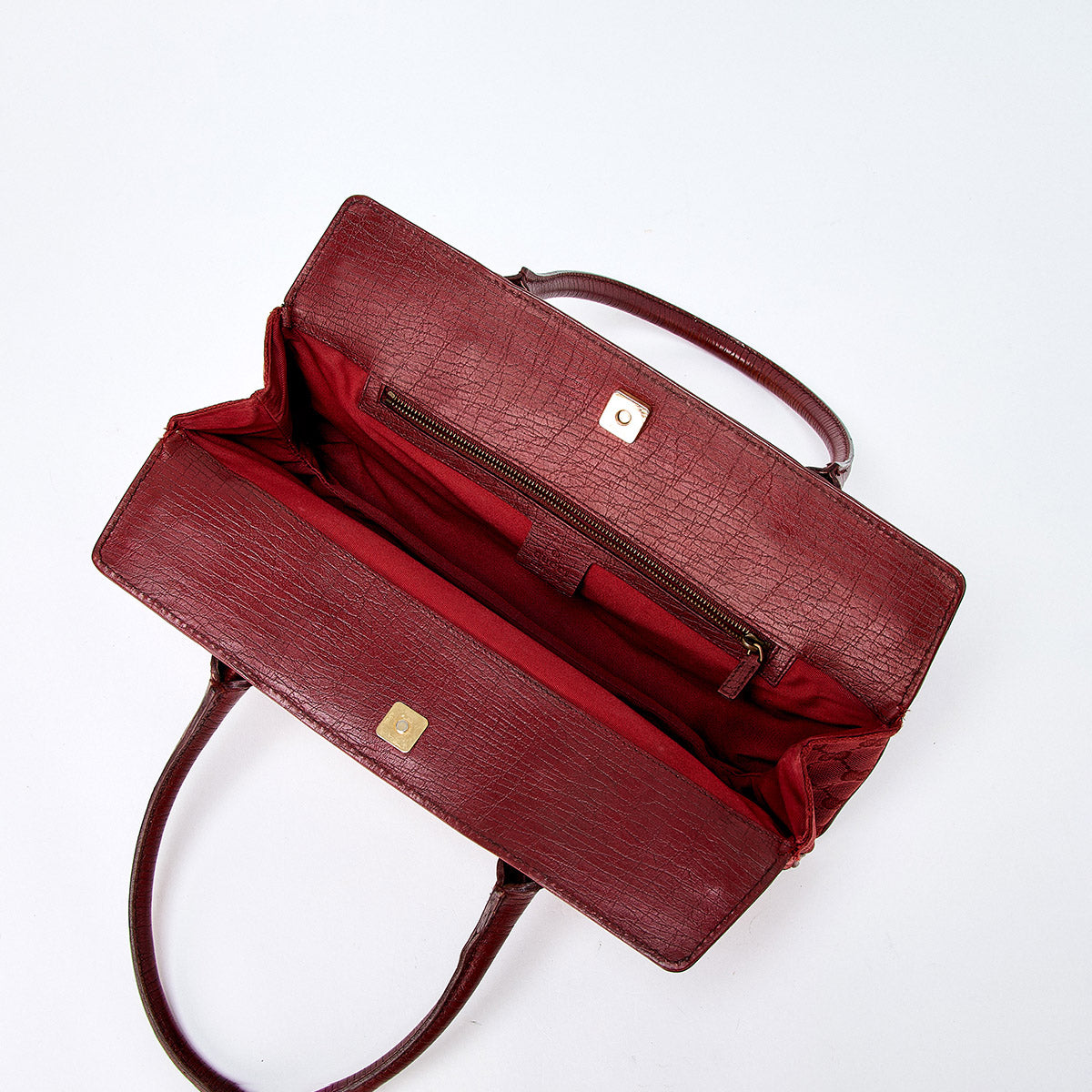 GUCCI Horsebit GG Canvas Shoulder Bag Red Gold Canvas Auth