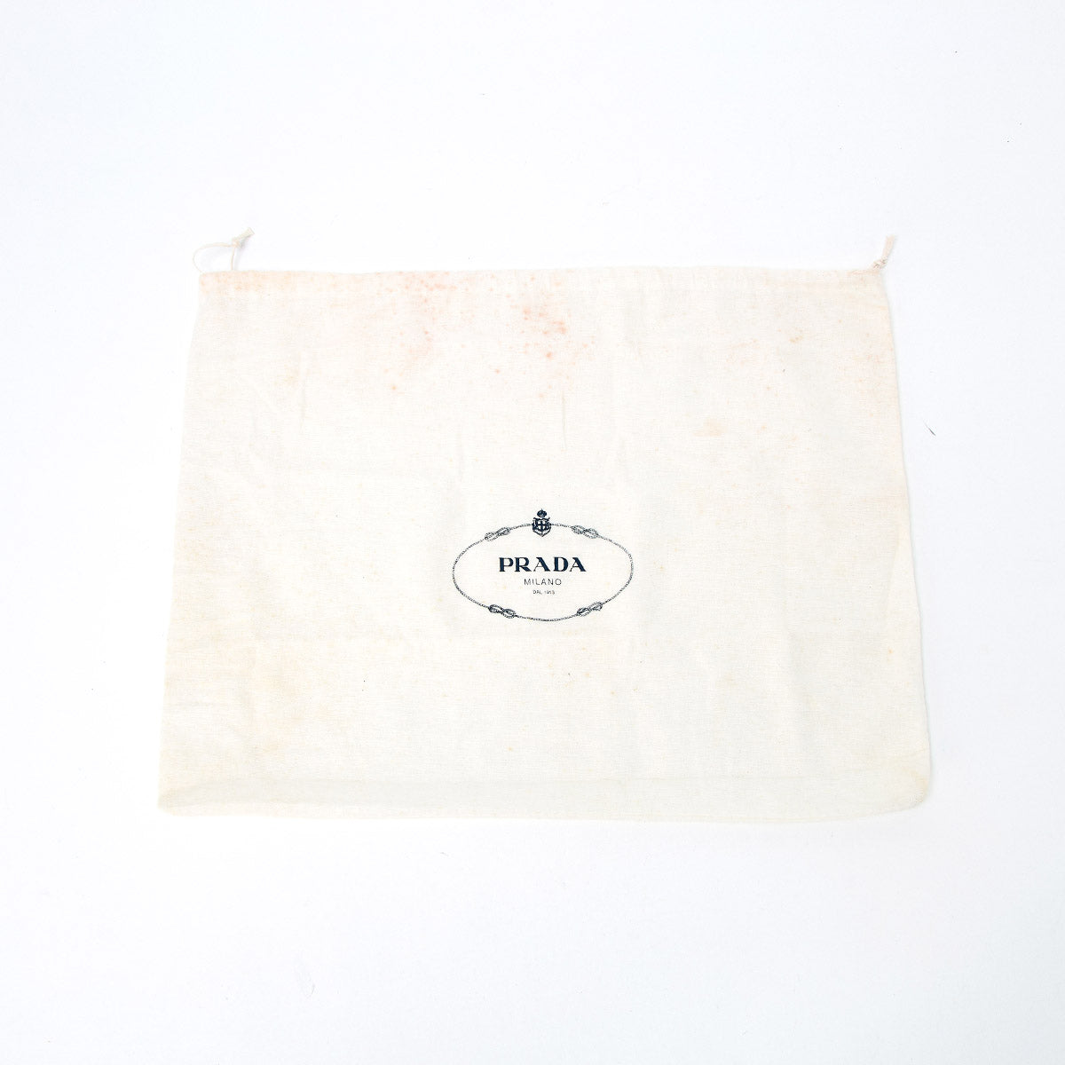 PRADA Logo Handbag Black Silver Leather Auth