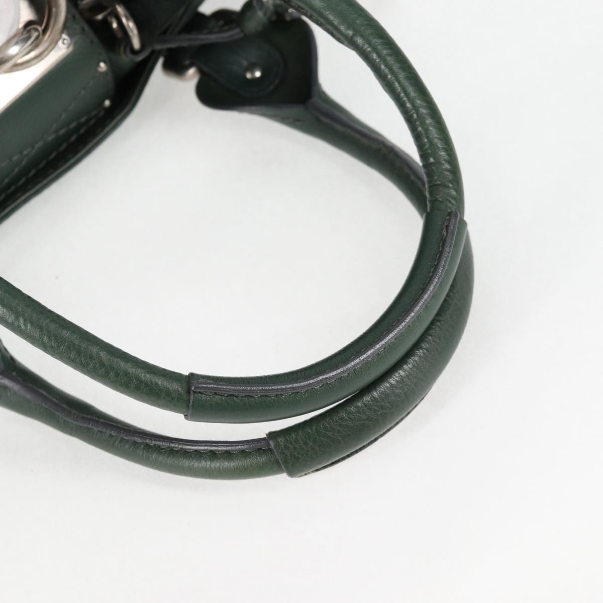 Chloe Paddington Medium Handbag in Green Silver Leather