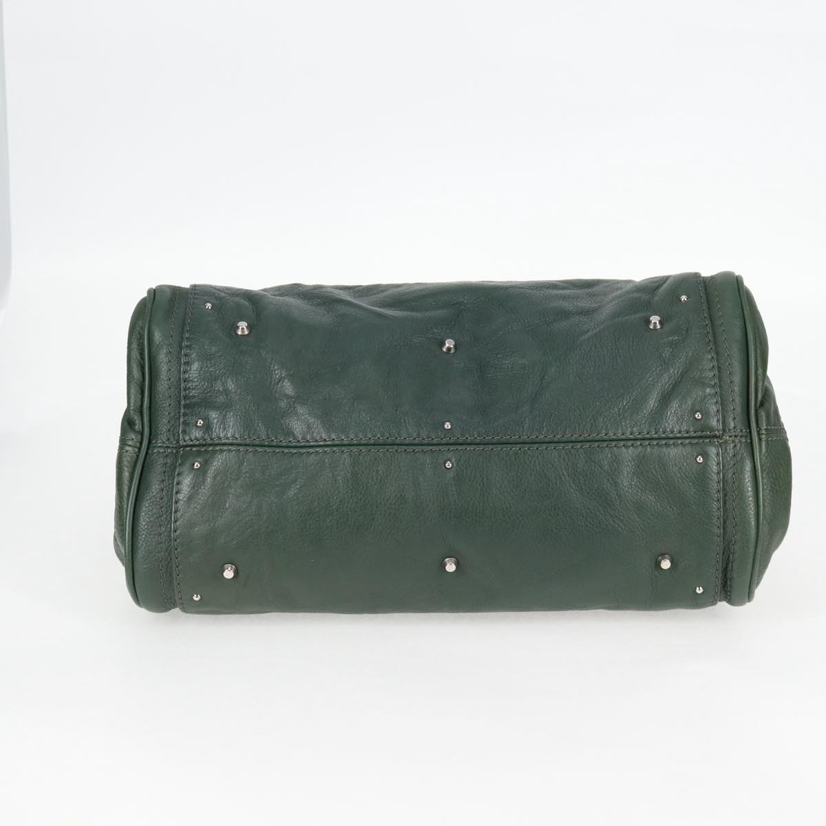 Chloe Paddington Medium Handbag in Green Silver Leather