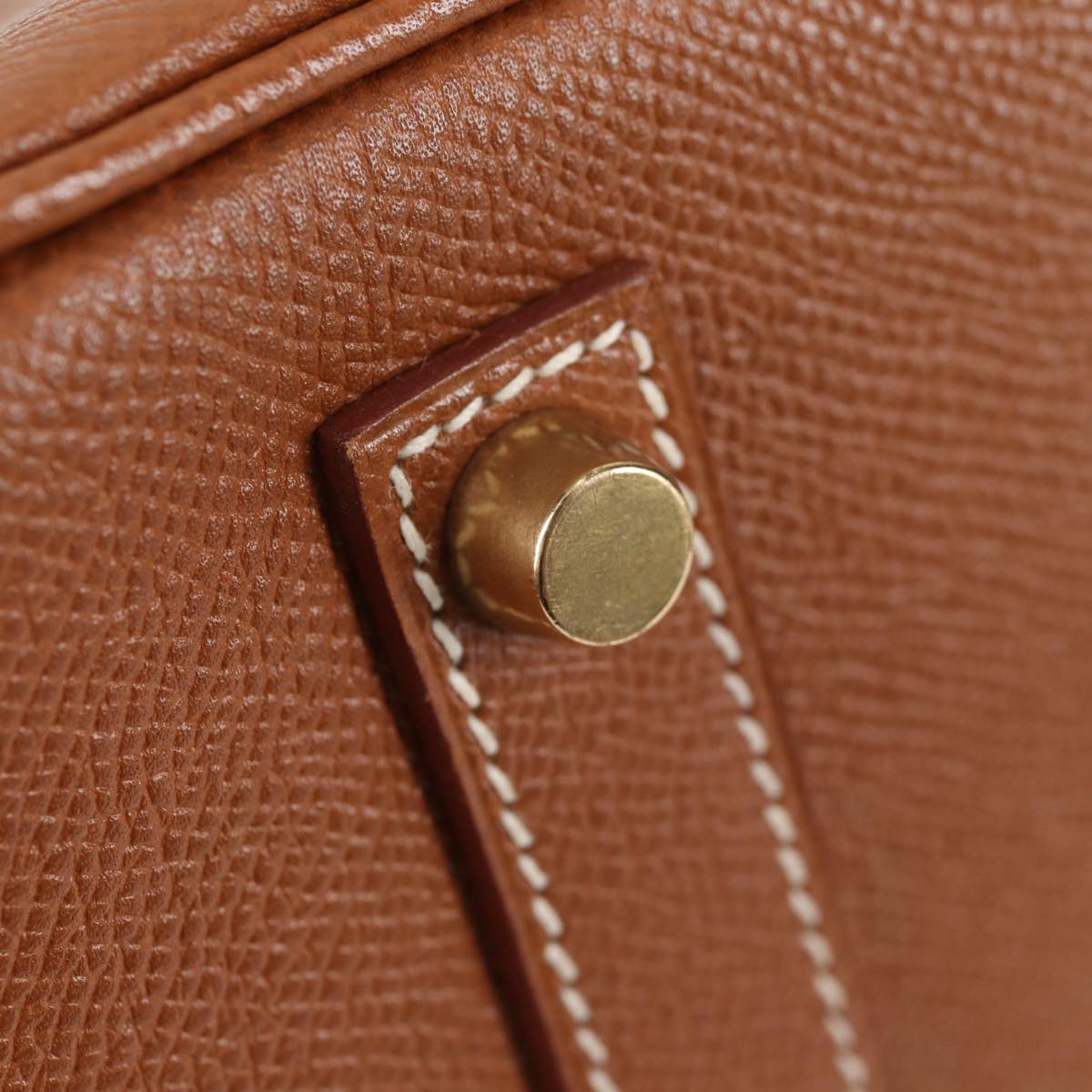 HERMES Birkin 35 1997 □A Handbag Gold Gold Cushvel