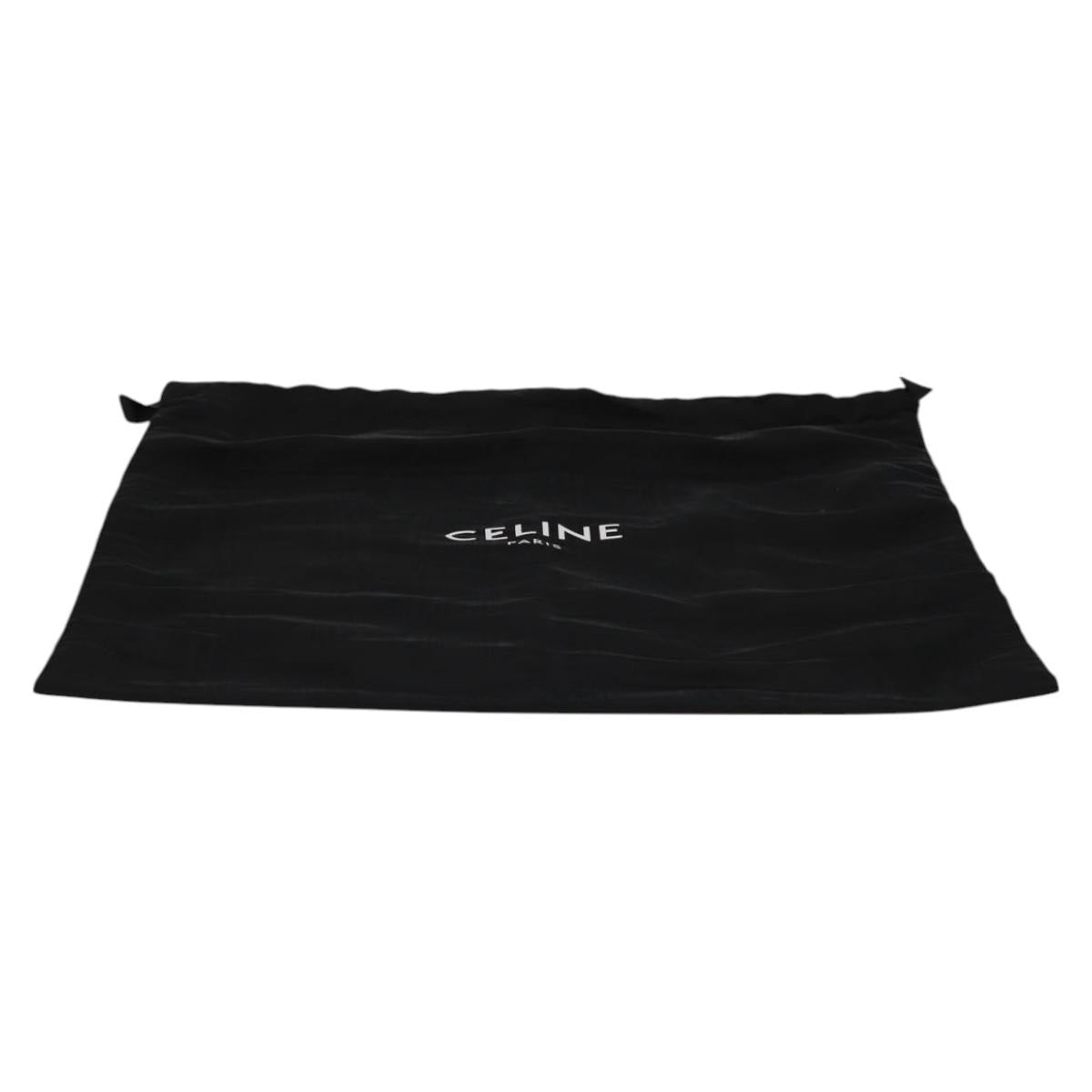 CELINE Big Bag Handbag Black Silver Leather