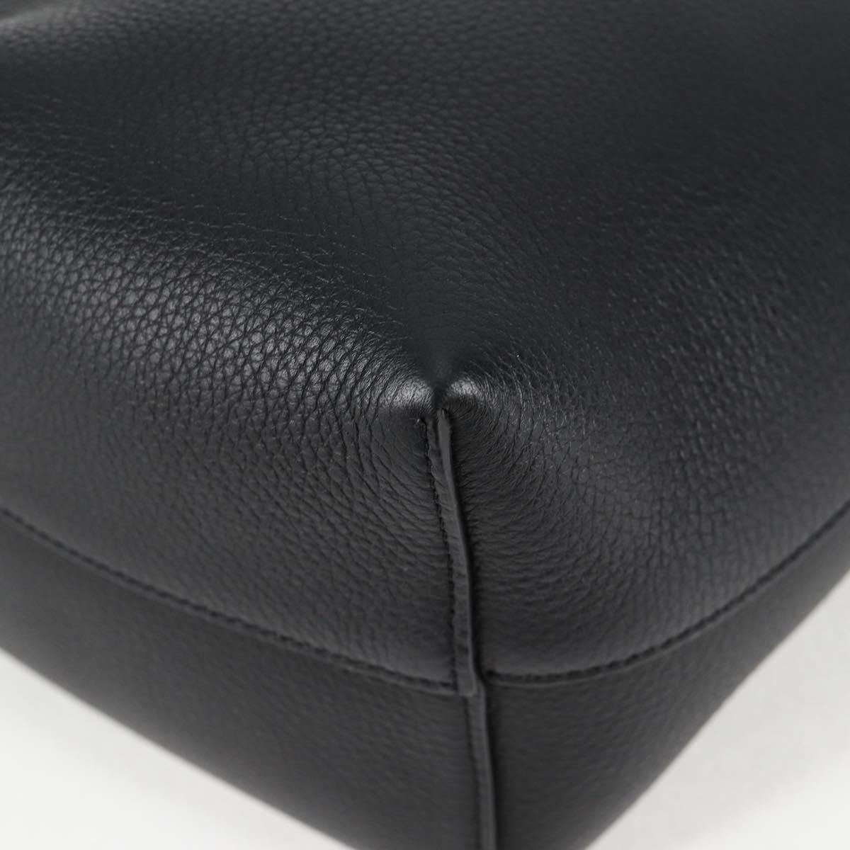 THE ROW Park Tote Small Shoulder Bag in Black Leather
