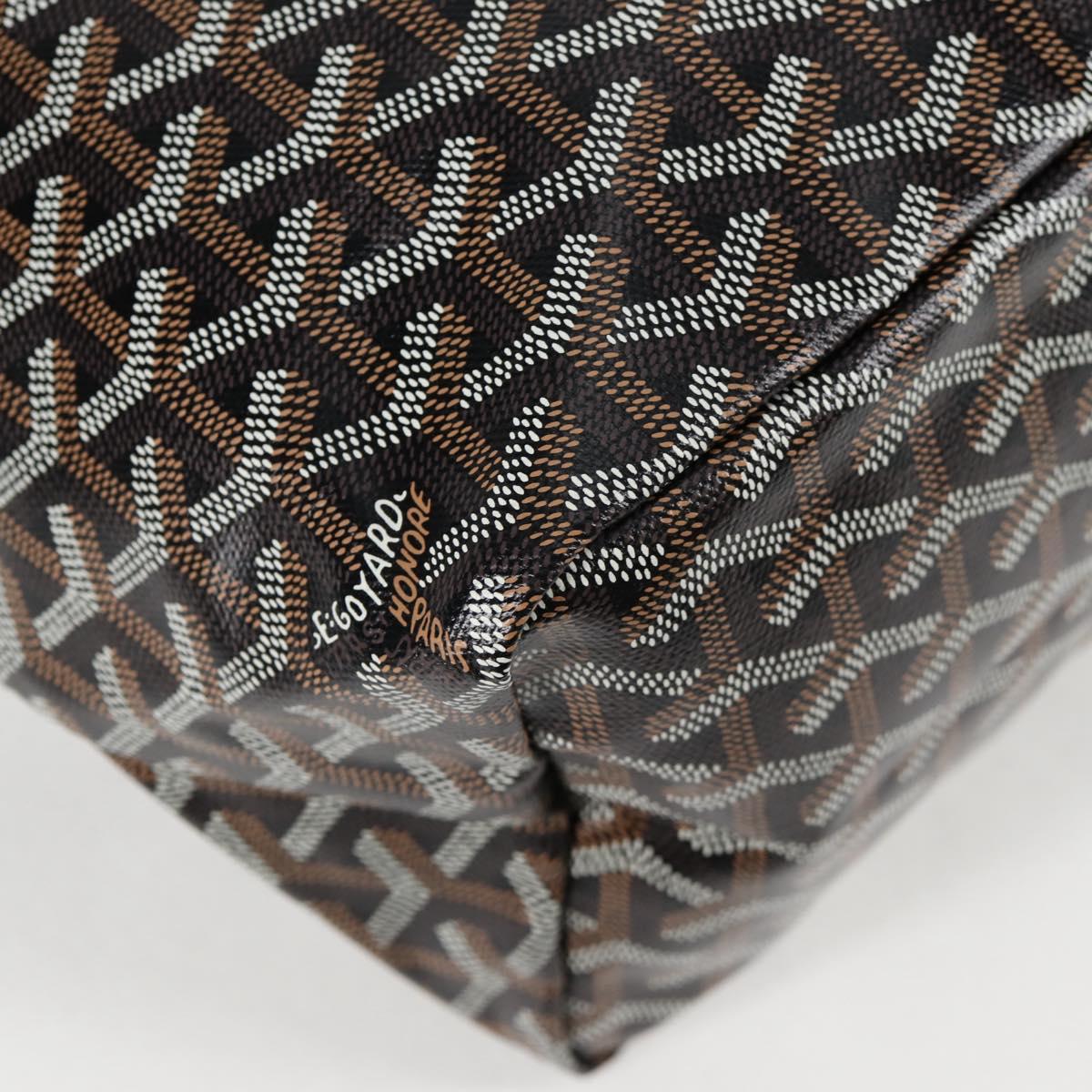 GOYARD Saint Louis PM Tote Bag Brown Black PVC